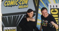 A la caza del famoso: los fans consiguen fotos con los actores Dafne Keen, Natalia Dyer y Taz Skylar en la Comic