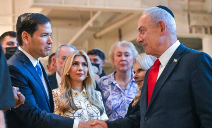 Netanyahu destaca alianza con EE.UU. tras visita de Marco Rubio al Muro de los Lamentos.