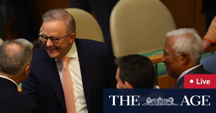 Australia news LIVE: Albanese speaks at the UN, expected to restate Palestine support; Trump will not meet PM while leaders are in New York