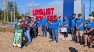 Solidarity rally held for striking full-time college support staff