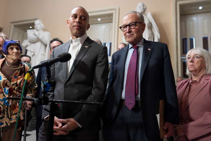 Jeffries and Schumer unite as party looks for national leader