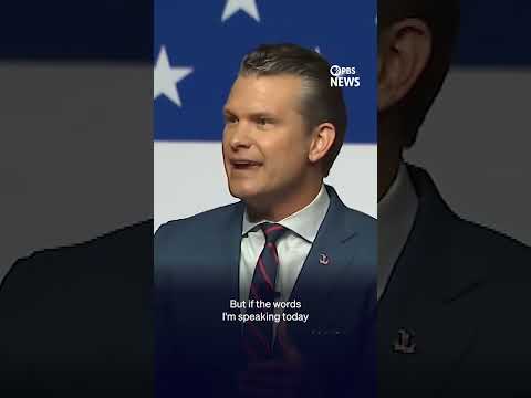 Hegseth: 'Resign' if you disagree with military standards