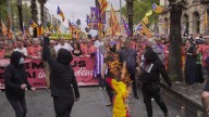 El independentismo llama a desobedecer la sentencia sobre el catalán en la manifestación menos concurrida desde 2012
