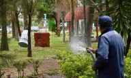 Ayuntamiento realiza limpieza en Glorieta Bocanegra y Morales
