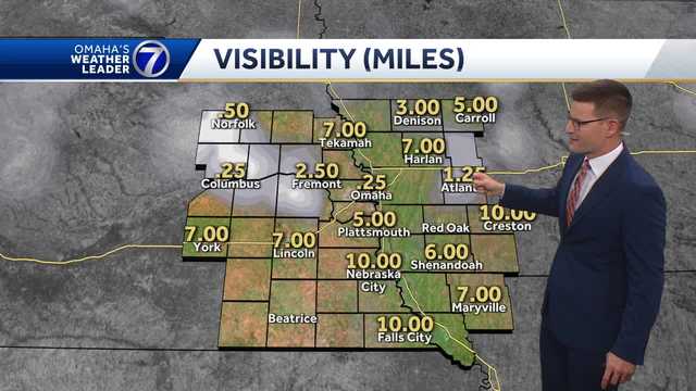 Dense fog to start Tuesday, beautiful afternoon for Omaha area