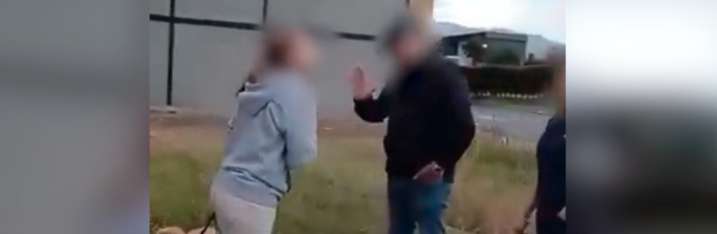 Video| Absurda discusión entre vecinos casi termina en tragedia: tres heridos