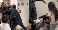 "¡Cállese, adiós!": Agente de ICE embistió y derribó a una mujer afuera de tribunal de migración en NY