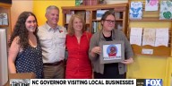 NC governor visiting local businesses 1 year after Helene