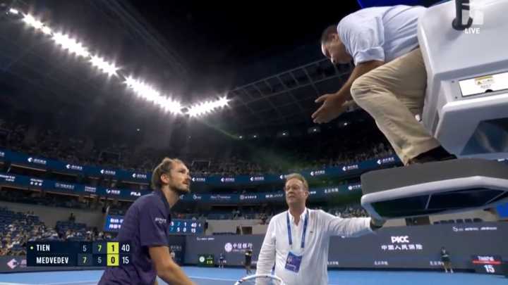'What's your problem?' - Tennis hothead Daniil Medvedev in blazing row with umpire as he rants 'stop intimidating me'