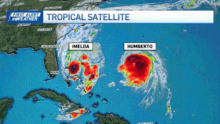 Hurricane Humberto, Tropical Storm Imelda to impact Massachusetts