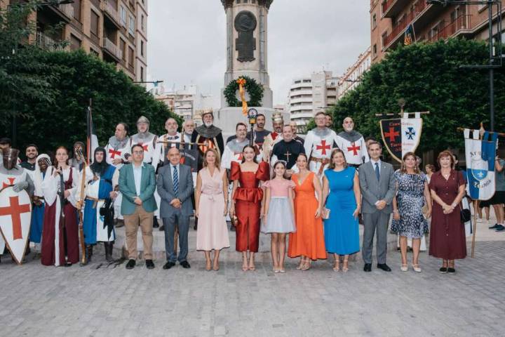 Els Cavallers Templers rinden homenaje al Rey Jaume I en el 774 aniversario de la ciudad
