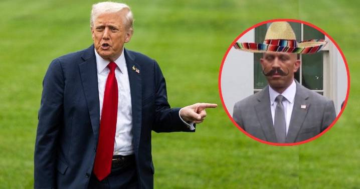 VIDEO | Trump usa símbolos mexicanos para burlarse de líder demócrata