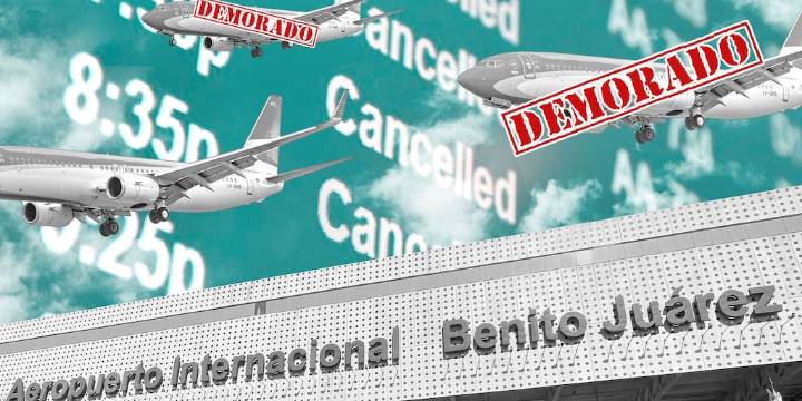 Vuelos demorados y cancelados en el AICM este 5 de septiembre