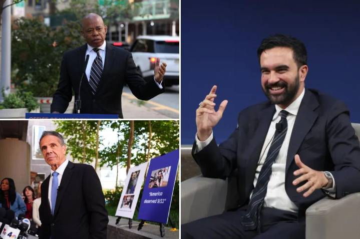 Zohran Mamdani with 15-point lead over Andrew Cuomo in four