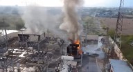 Caída de rayo provoca incendio en transformador en Monterrey