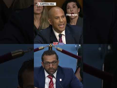 Kash Patel, Cory Booker ERUPT during Senate hearing #shorts #kashpatel #fbi #us #politics #foxnews