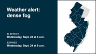 Prepare for dense fog in 16 N.J. counties until Wednesday morning