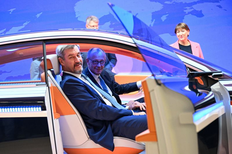 Germany should be leading, not trailing, auto sector in future, Merz says