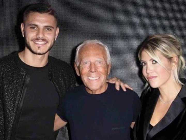 Mauro Icardi y Wanda Nara despidieron a Giorgio Armani: la curiosa coincidencia en sus posteos