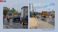‘Welcome to pothole city’: Bengaluru infra in spotlight again after ‘repaired’ road crumbles in 48 hours, sparks outrage