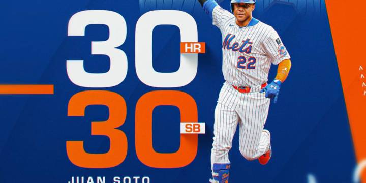 Juan Soto joins 30-30 club with 30th stolen base of 2025 season