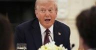 Trump having dinner at a restaurant near the White House to promote his Washington crackdown