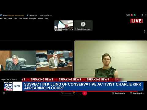 Suspect in killing of conservative activist Charlie Kirk appearing in court