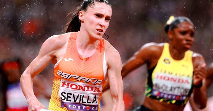 El relevo femenino del 4x100 español, quinto del mundo