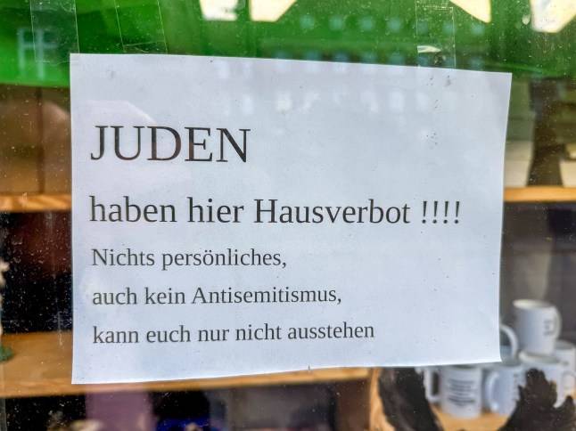 Germany’s darkest days resurface after shop bans Jews from entering