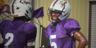Whole New Ball Game: Marksville’s Armonii Benjamin makes football debut