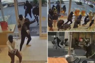 Wild video shows huge mob  storming California jewelry store in $1M raid