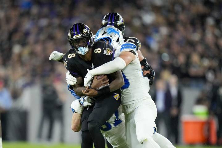 Ravens pushed around, Jackson chased down in humbling 38-30 loss to Lions – Winnipeg Free Press