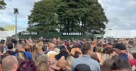 Man stabbed in chest by 'cowardly' gang at festival