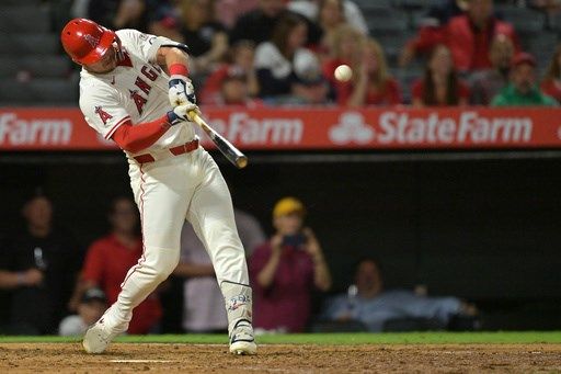 Mike Trout homers twice, and Angels push Astros to brink of playoff elimination with 4