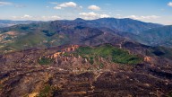 La restauración de Las Médulas acelera tras el voraz incendio y el mirador de Orellán estará en dos meses