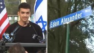 Freed American Israeli hostage Edan Alexander honored with street renaming in hometown of Tenafly, NJ
