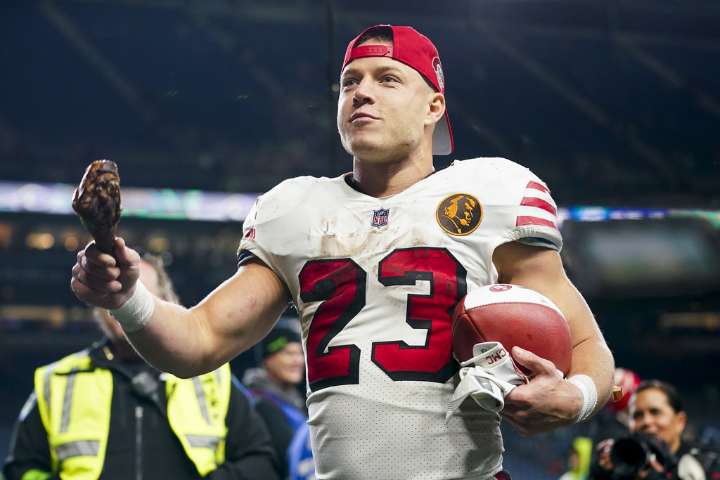 49ers pregame: Christian McCaffrey will play through calf issue against Seahawks