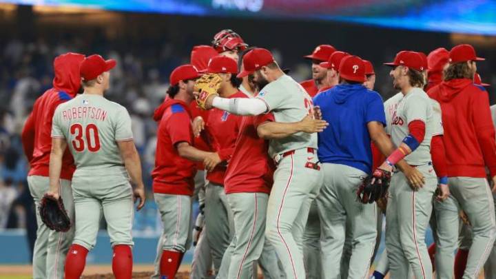 Filis repiten como campeones del Este de la Nacional tras vencer a Dodgers en extras