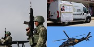 Casi 200 agentes de fuerzas federales, estatales y municipales participan en la búsqueda de personas no localizadas, con apoyo de drones, helicóptero y vehículos blindados