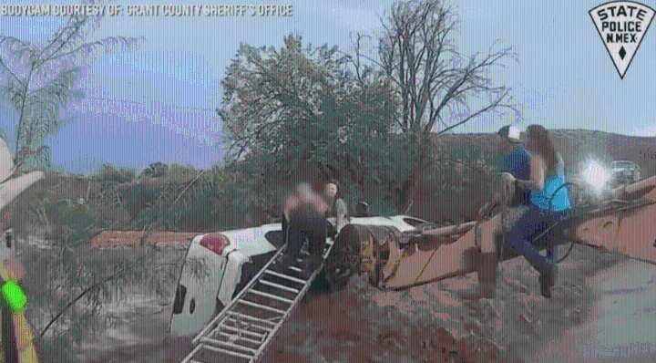 VIDEO: Woman, child, dog saved in swift water rescue in Grant County