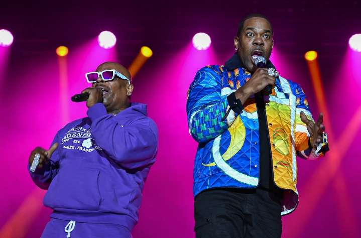 Hip-hop royalty Busta Rhymes and Rick Ross shake The Big E Arena
