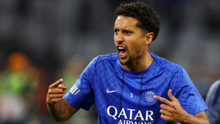 PSG's Marquinhos suffers left thigh injury