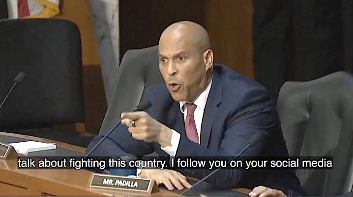 Cory Booker lays into Kash Patel: "I'm not afraid of you!" (video)