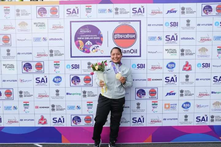 Osiris Machado se consolida en lanzamiento de disco; gana oro en Campeonato de Nueva Delhi