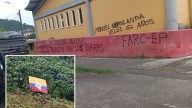 Aparición de paredes pintadas y banderas de las Farc atemorizan a Betulia, Antioquia