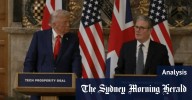 ‘That’s good’: The moment Starmer showed Albanese how to handle Trump