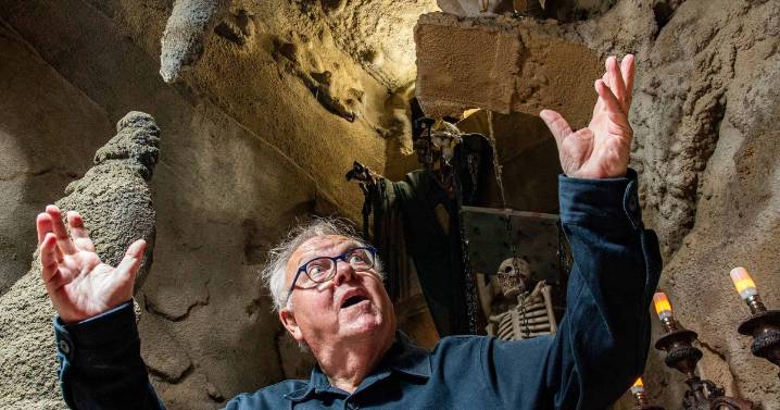 Man spends 30 years hand-digging labyrinth of underground caves 20ft below his garden