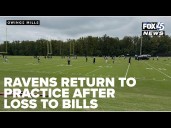 Ravens return to practice field after loss to Bills