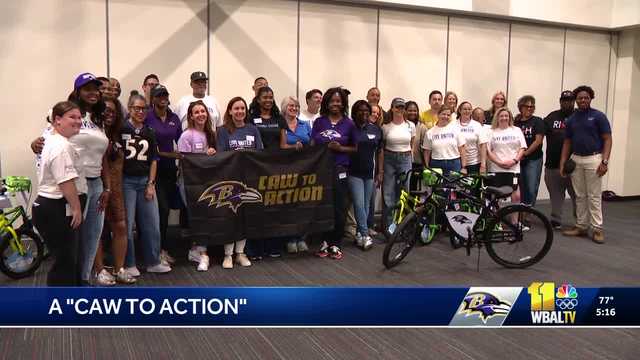 Ravens take part in 7th annual 'Caw to Action' day of service