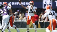 Browns QB Joe Flacco's stats against Baltimore Ravens